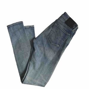 Levis 721 High Rise Skinny Made & Crafted Jeans Womens 27x32 Blue Selvedge Big E